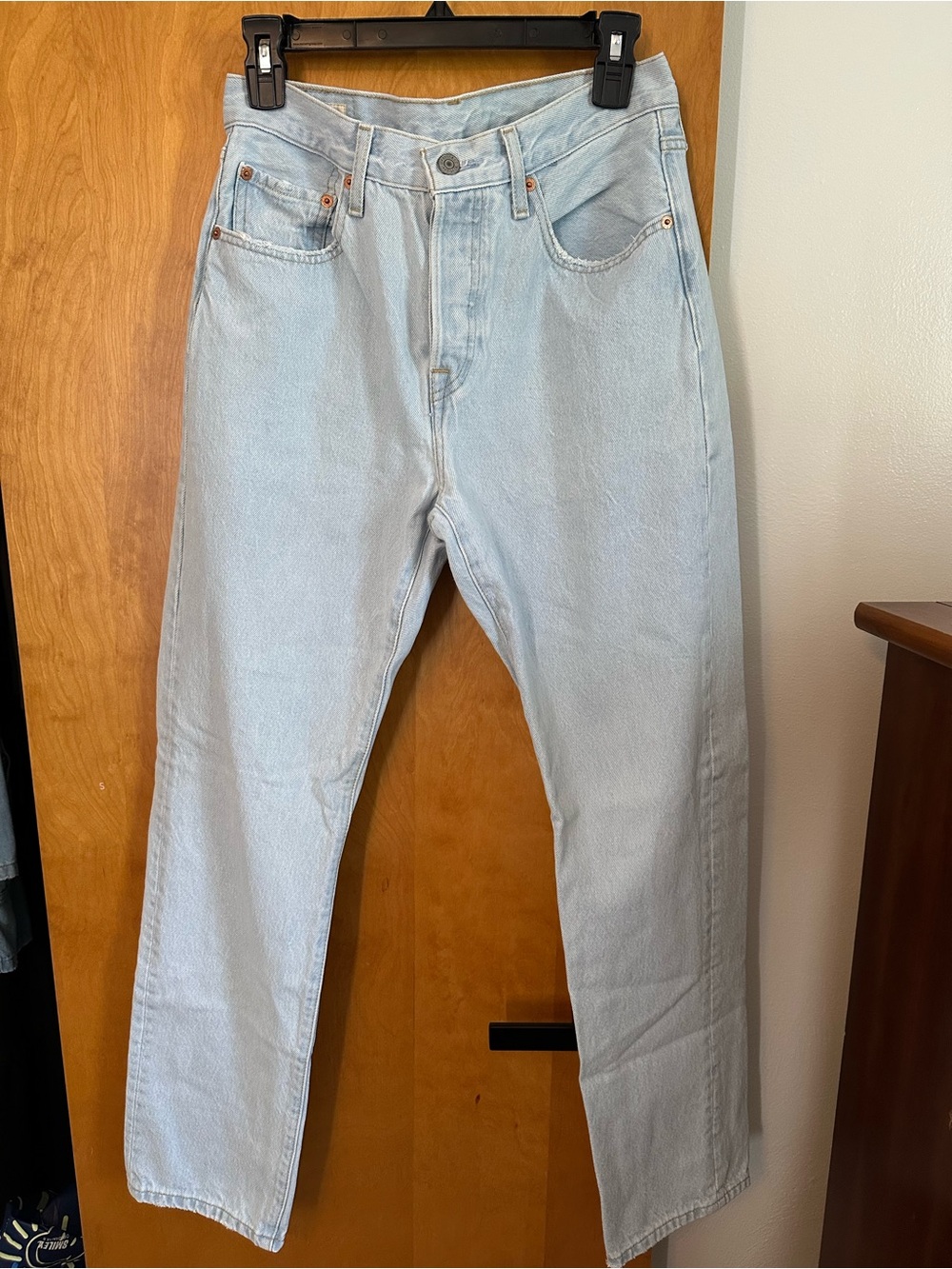 Levi's Light Blue Straight Leg Jeans Size 27